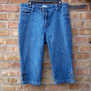 Lee Women's Blue Capri Jeans, Size 16M